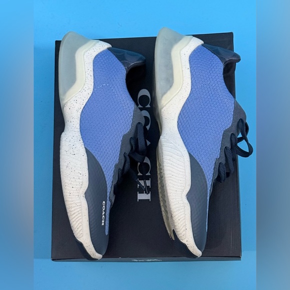 🎈Sale Coach Men's Navy and Light Blue Sneakers Size 8.5 vacation work athletic - Picture 5 of 9